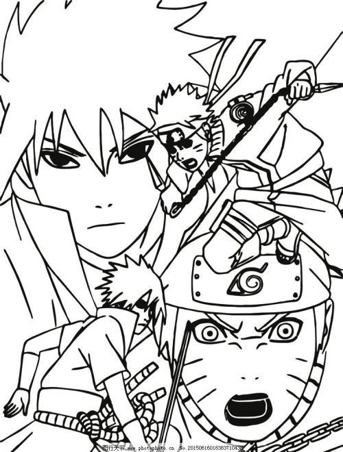 素描q版火影忍者(素描画卡通人物火影忍者)