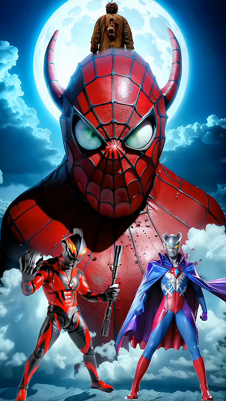 蜘蛛侠和大奥特曼打仗(蜘蛛侠和大奥特曼打仗图片)