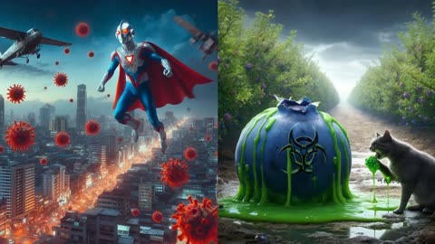 奥特曼怪兽僵尸葫芦娃(请播放奥特曼和僵尸的玩具照片)