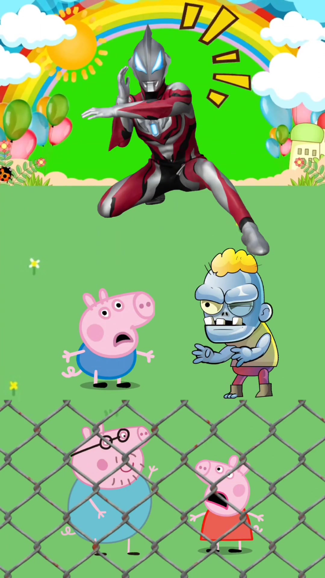 嗯僵尸和奥特曼打架(我想看奥特曼打僵尸的)