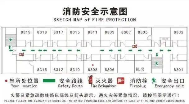 酒店逃生攻略(酒店逃生示意图)