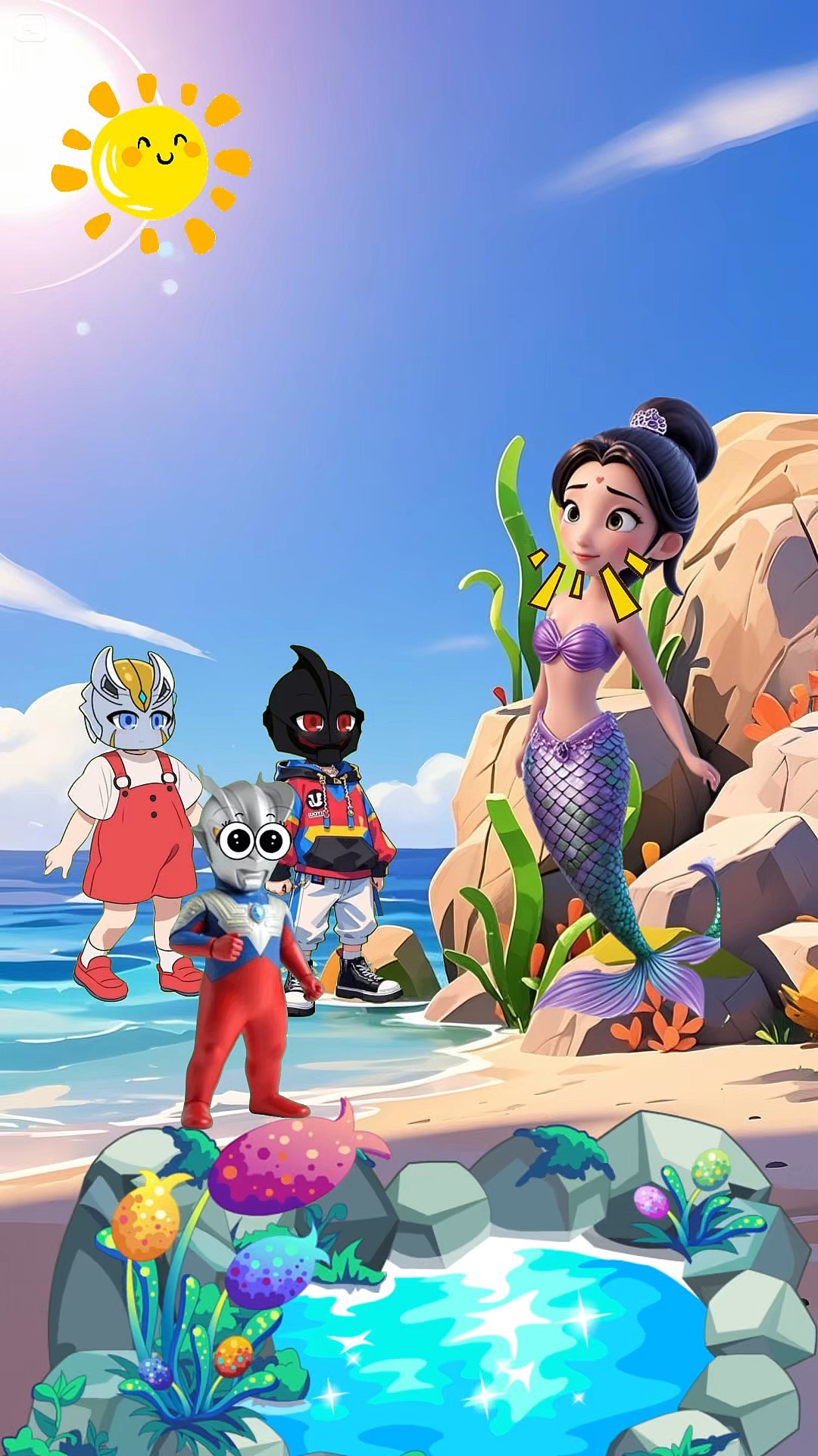 奥特曼抓鱼游戏(奥特曼玩游鱼游戏)