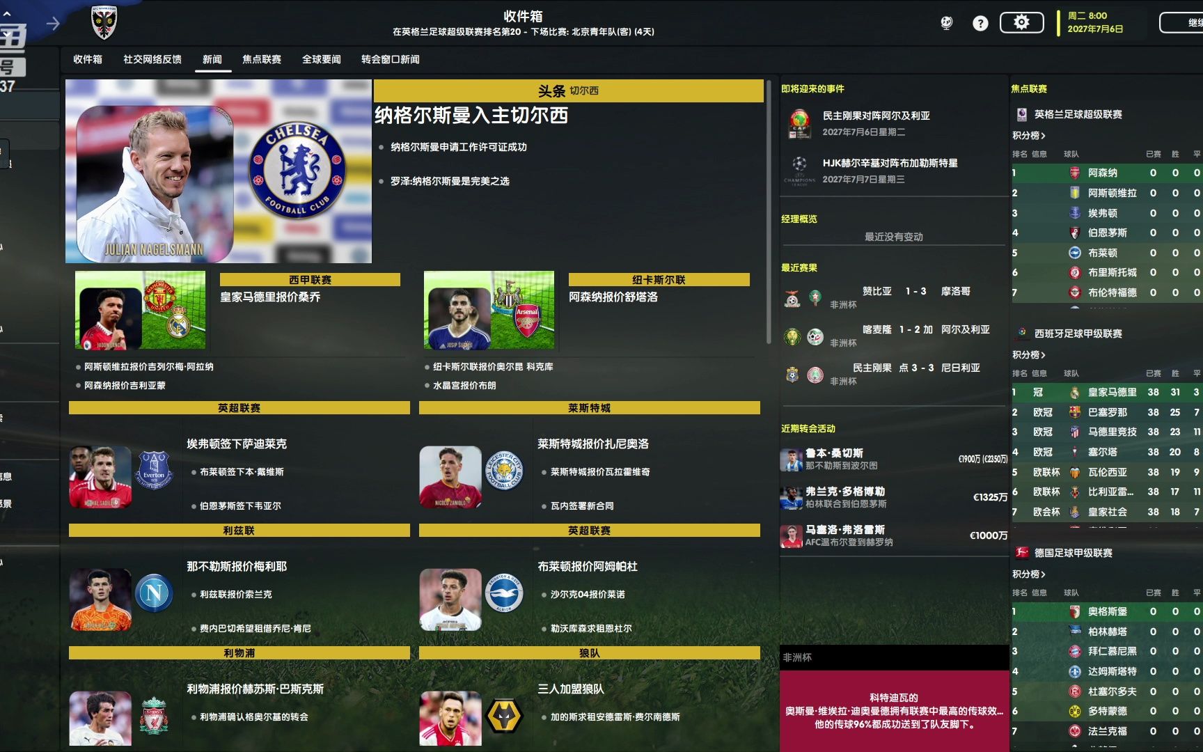 梦幻足球经理最新版本(梦幻足球经理2021攻略)