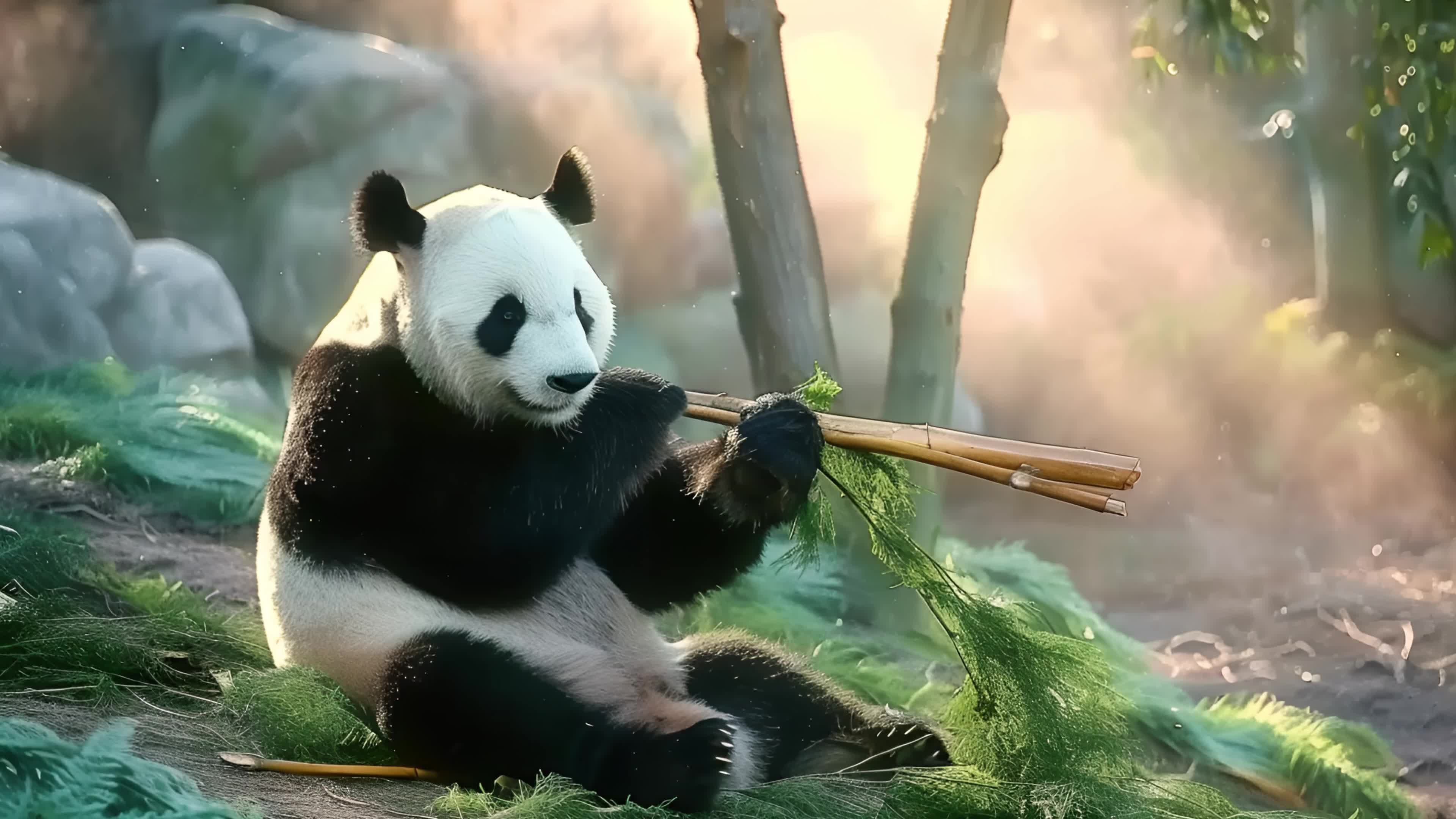 熊猫吃东西游戏(熊猫吃东西的视频秒懂百科)