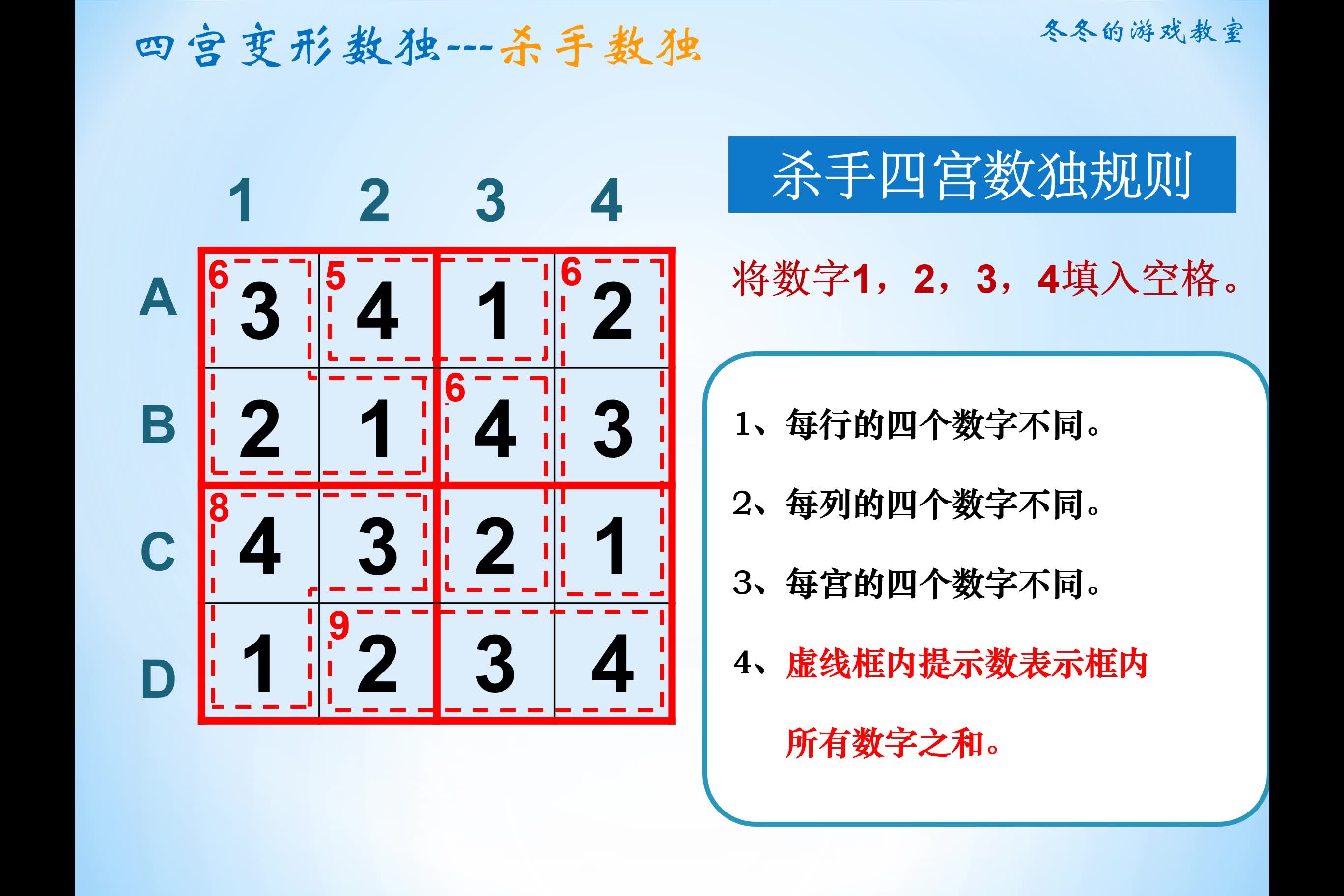 杀手数独攻略(杀手数独解题技巧)