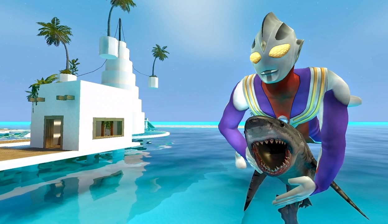 鲨鱼奥特曼电话(奥特曼鲨鱼长什么样)