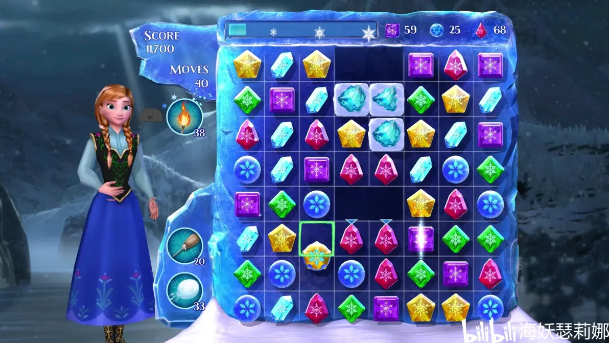 冰雪奇缘消消乐破解版(有一款冰雪奇缘的消消乐游戏)